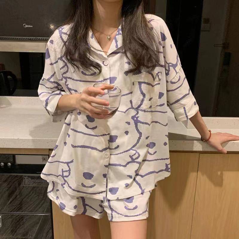 มาใหม่???? พร้อมส่ง ชุดนอนลายน่ารัก (ไซส์ M-XXL) ชุดนอนลายน้องหมี ลาย ...