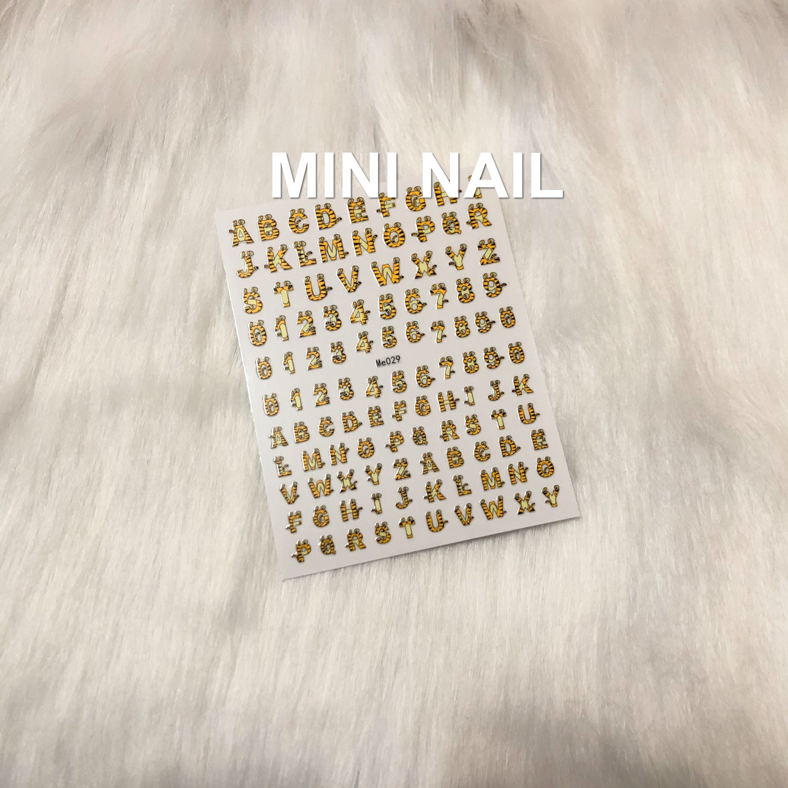 Sticker nail hình hổ, decal dán móng tay hình hổ