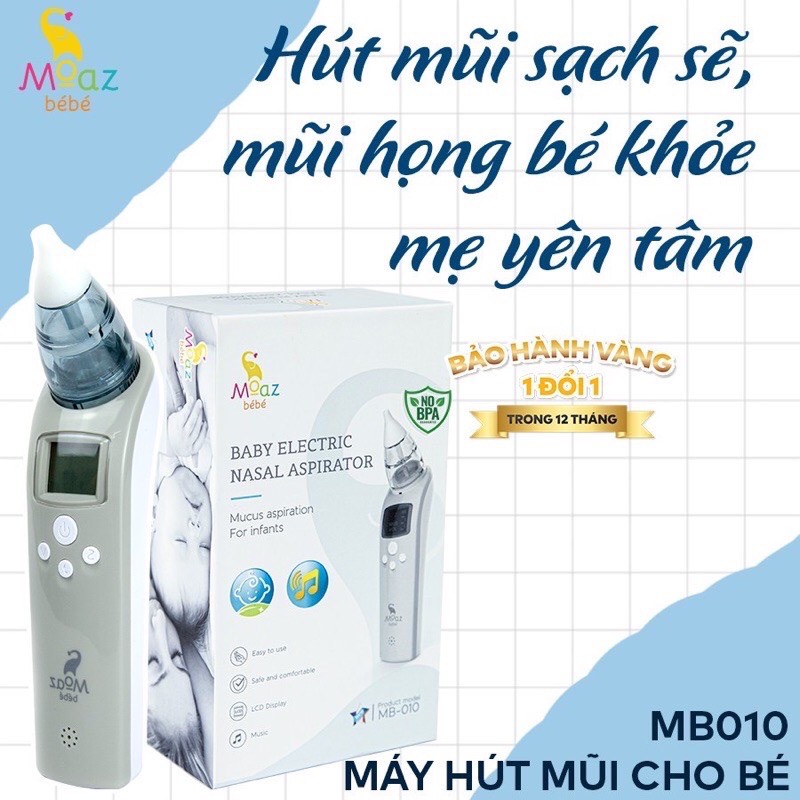 Máy Hút Mũi Cho Bé MOAZ BEBE MB-010 (Bảo Hành 12 Tháng)