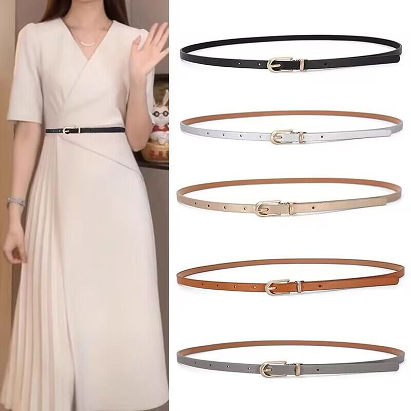 Women’s Thin Skinny Waist Belt - Adjustable Pin Buckle Design | Daraz.lk