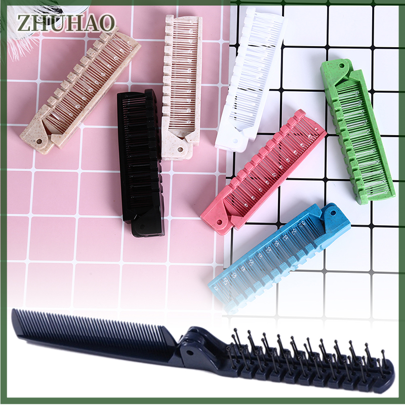 ZHUHAO Lược chải tóc du lịch tiện dụng lược chải tóc mát xa gấp gọn Lược ghế chống stati