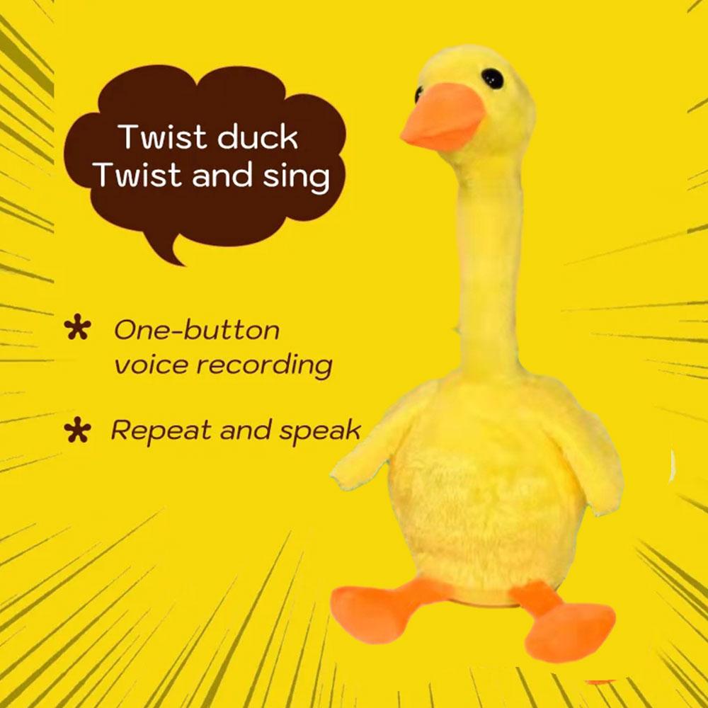 Dancing Duck Electron Plush Toy Soft Plush Doll Babies Duck Sing And Dance Voice Interactiv