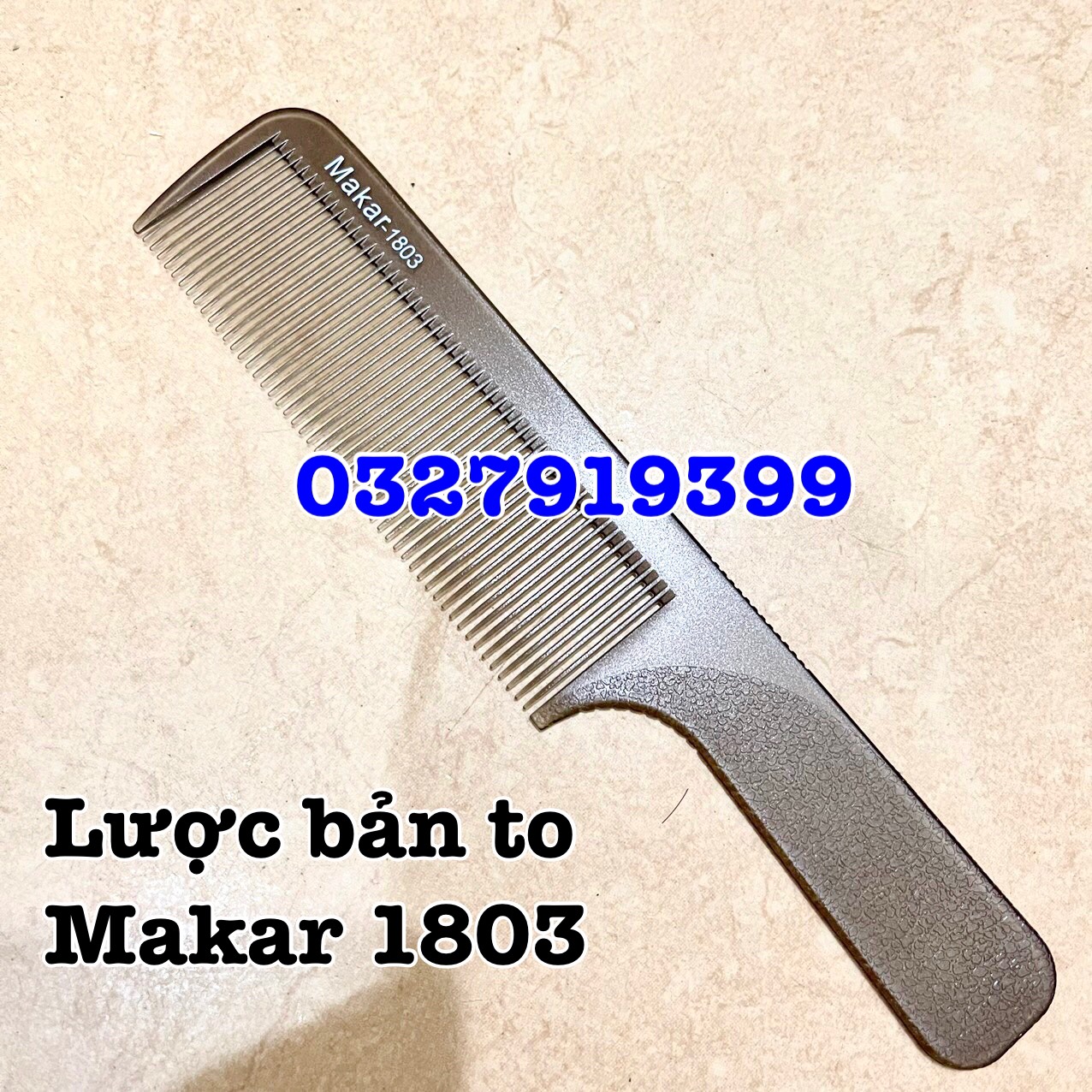 Lược cắt tóc nam cao cấp Makar bản to 1803