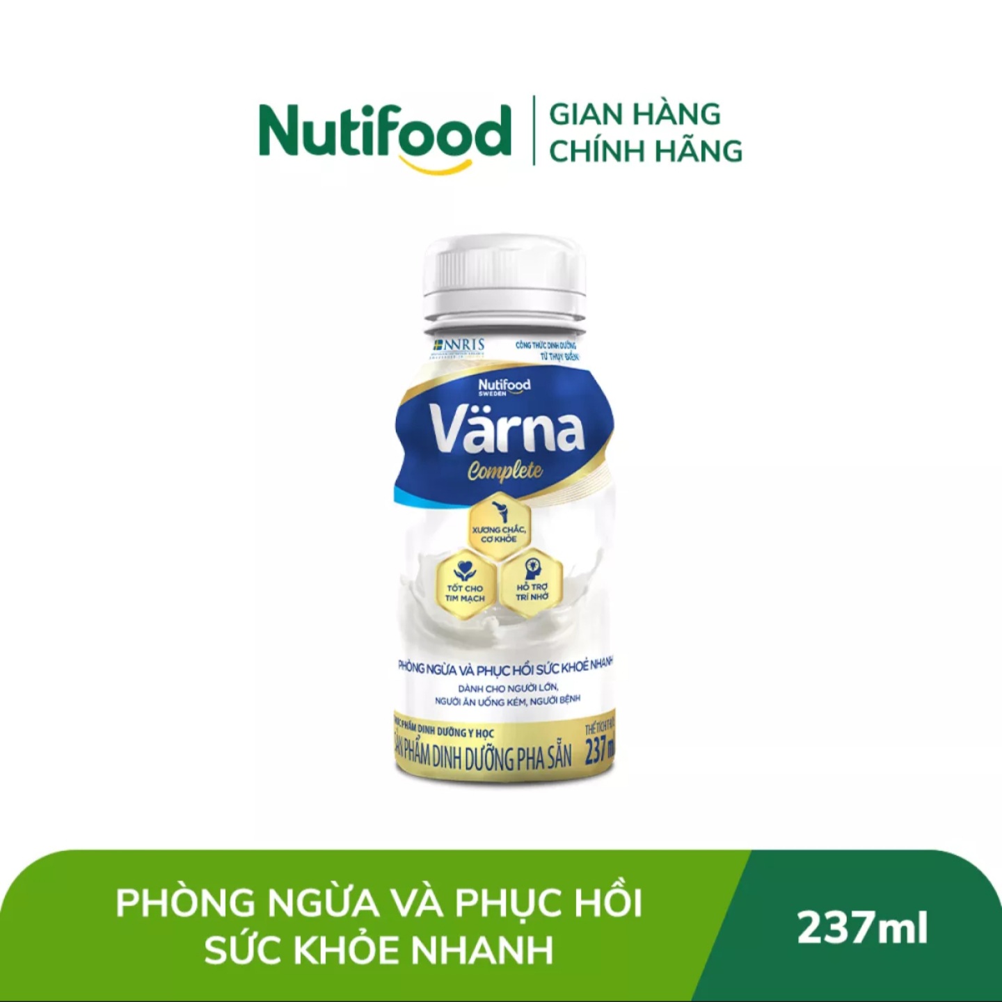 Sữa pha sẵn Nuti Varna Complete 237ml
