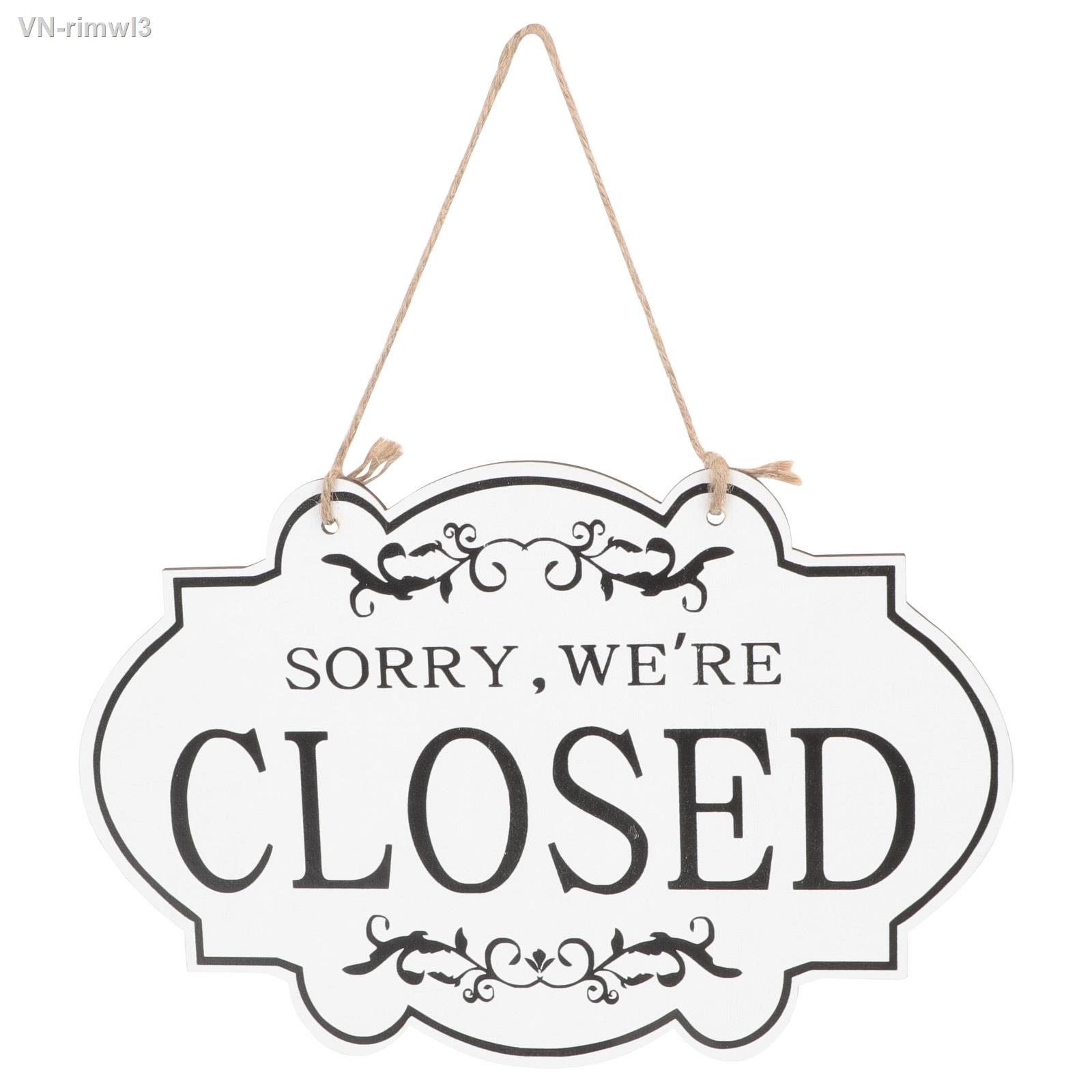 ❉ Sign Open Closed Hanging Businessdecor Signs Board Close Sidedrustic Comestore