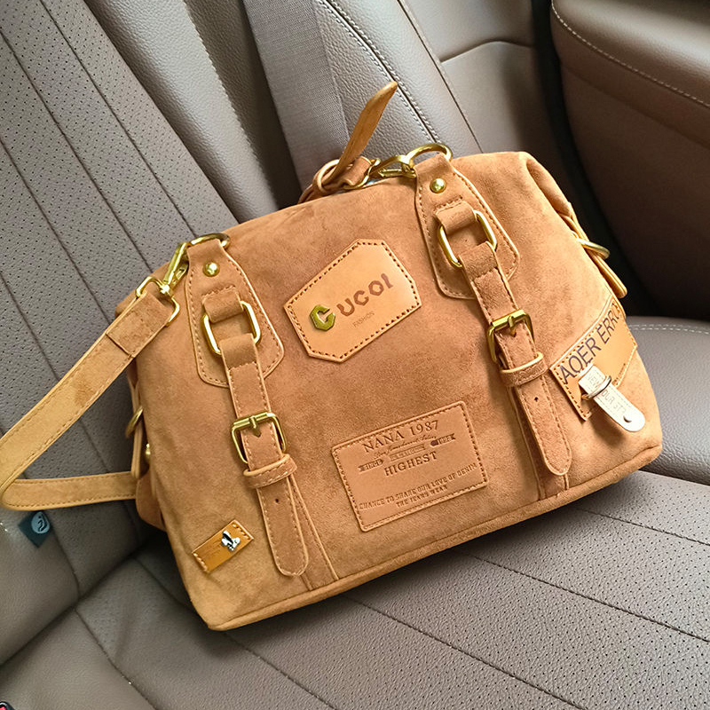 Movi Katie vintage brown backpack casual simple backpack small crossbody bag