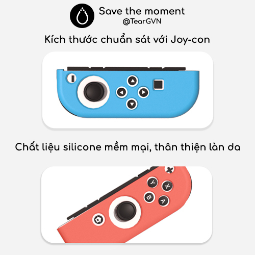 Bọc Silicone mềm mịn Akitomo cho Joy-con Nintendo Switch OLED / Switch 1