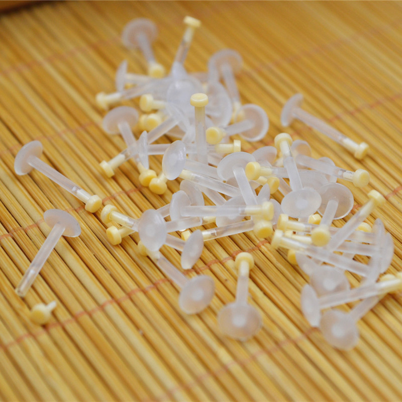 【Hot demand】Campus Style Work Fleshy Transparent Invisible Lip Stud Ear Stud Nose Stud Lip Stud Acrylic Piercing Jewelry. 