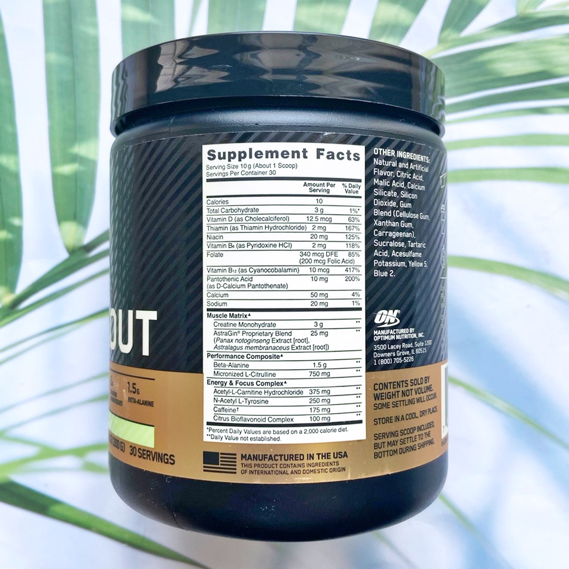 (Optimum Nutrition®) Gold Standard PreWorkout Creatine Monohydrate 3 g