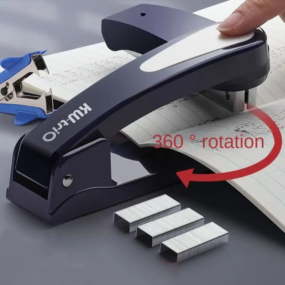 Multifunctional 3-in- 360 Degree Rotary Stapler Thickened Effortless ...