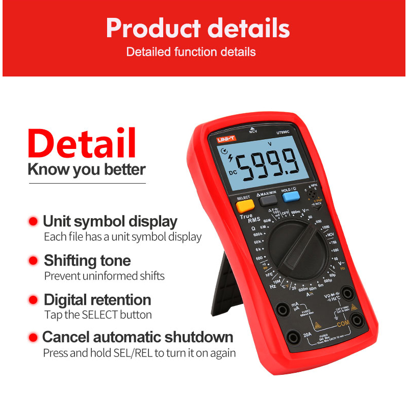 UNI-T%20UT890C%20UT890D+%20Digital%20Multimeter%206000%20Counts%20Current%20AC%20DC%20V%20Capacitance%20Resistance%20Tester%20True%20RMS%20LCD%20Display%20NCV%20-%20Image%205