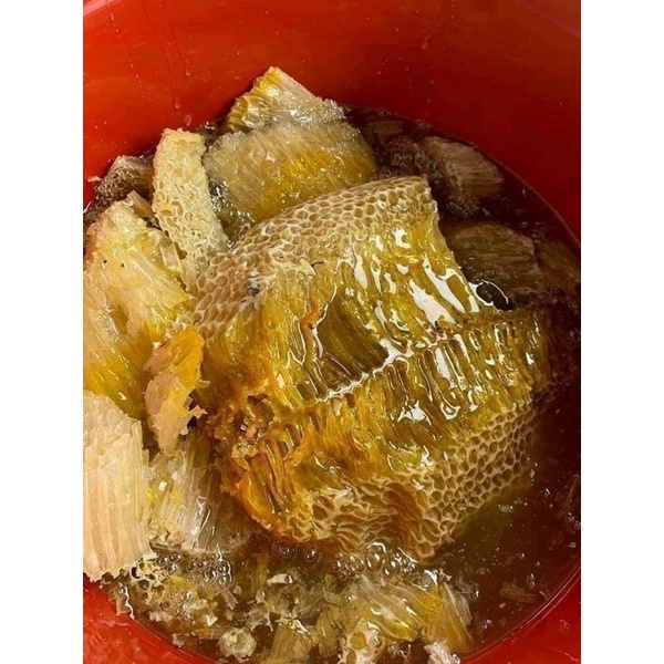Mật Ong nguyên sáp hủ 1kg