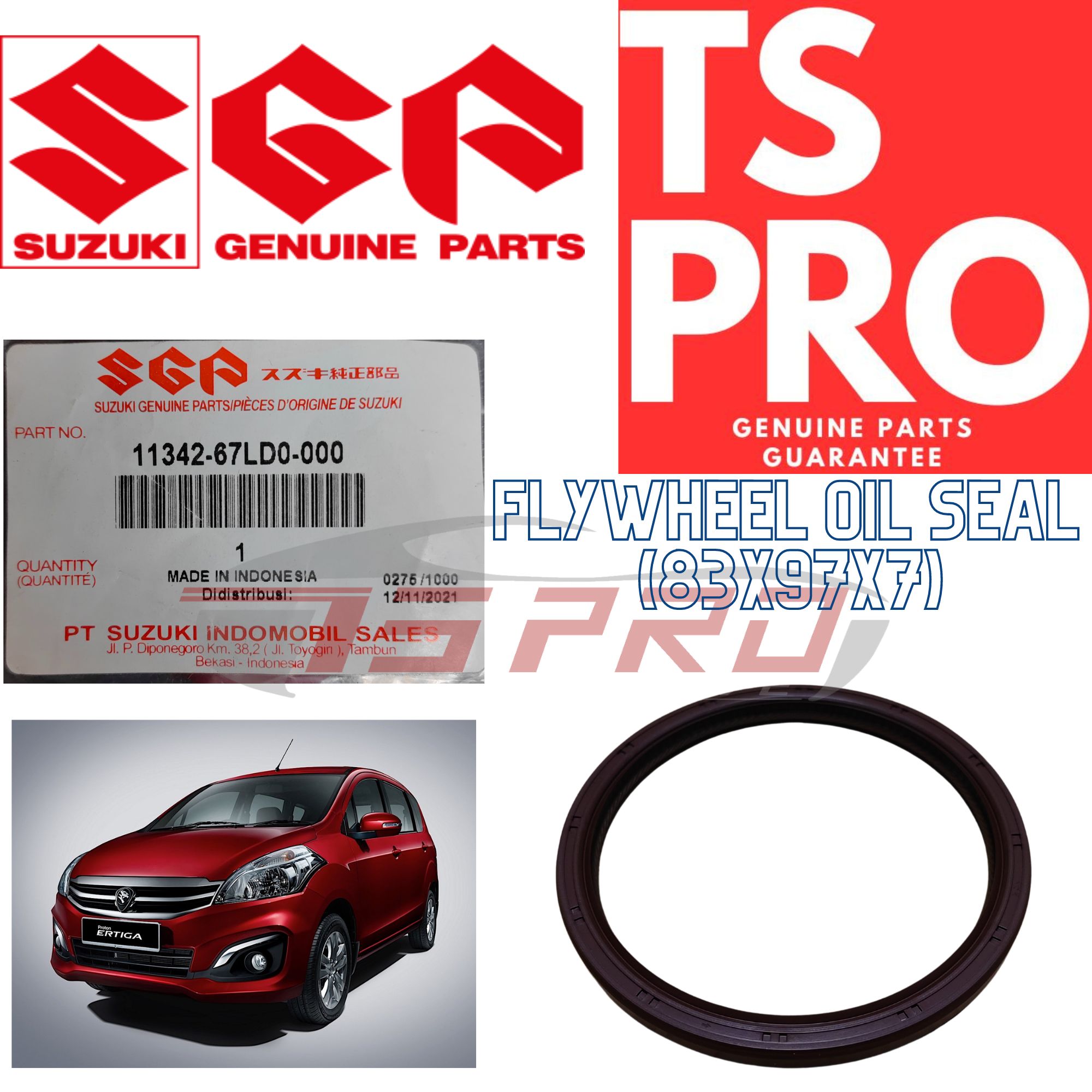 Suzuki Proton Ertiga Genuine Flywheel Oil Seal (1134267LD0000