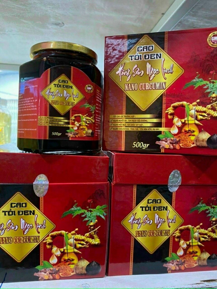 Cao tỏi đen hồng sâm ngọc linh nano curcumin**