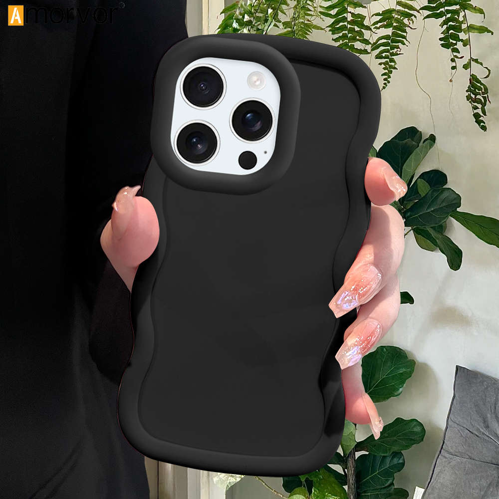 AMORVOR%20for%20iPhone%2016%20Pro%20Max%2016%20Plus%20Back%20Cover%20Luxury%20Macaron%20Wave%20Soft%20Silicone%20Phone%20Case%20-%20Image%202