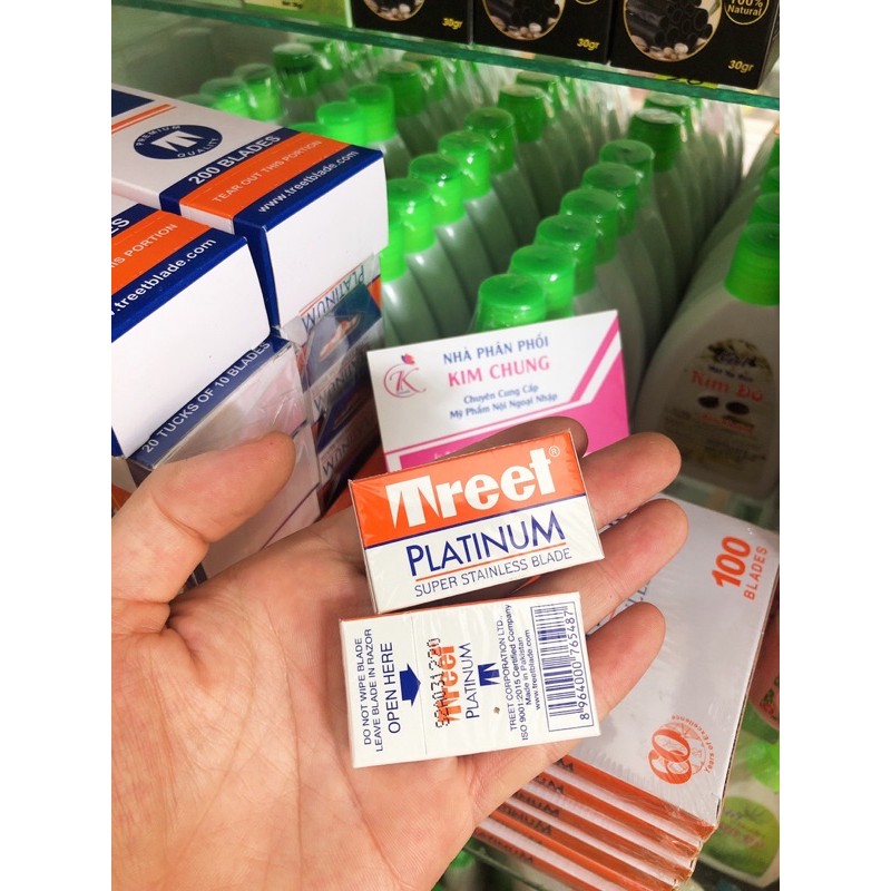 Hộp lẻ dao lam Treet cam