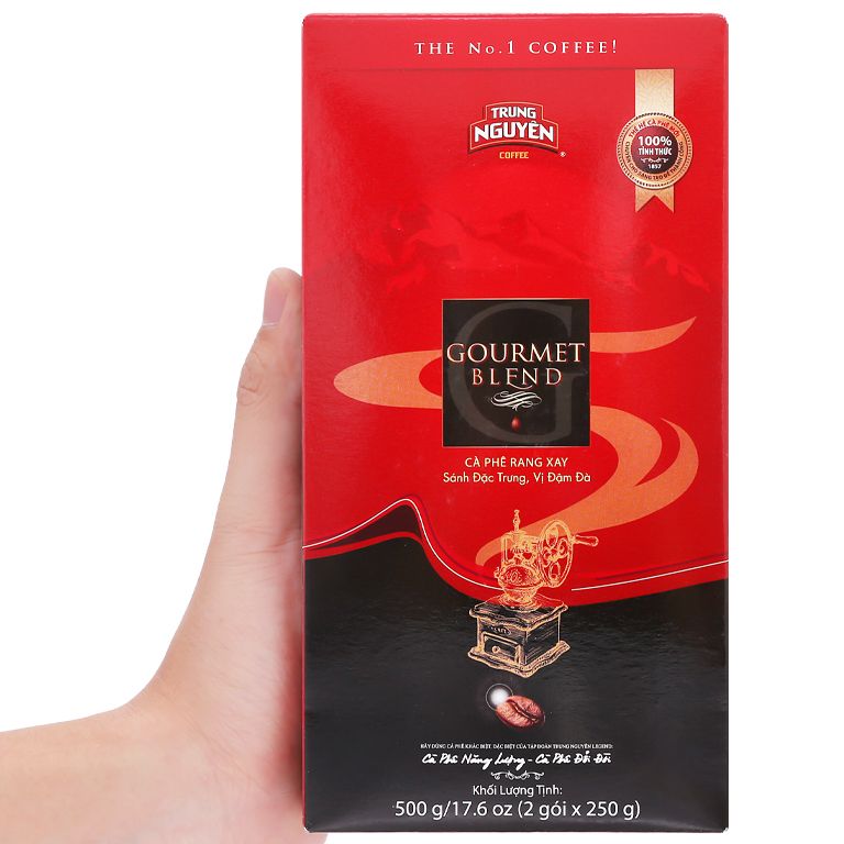 (01 Hộp) Cà phê Trung Nguyên Gourmet Blend 500gam - Cà phê pha phin