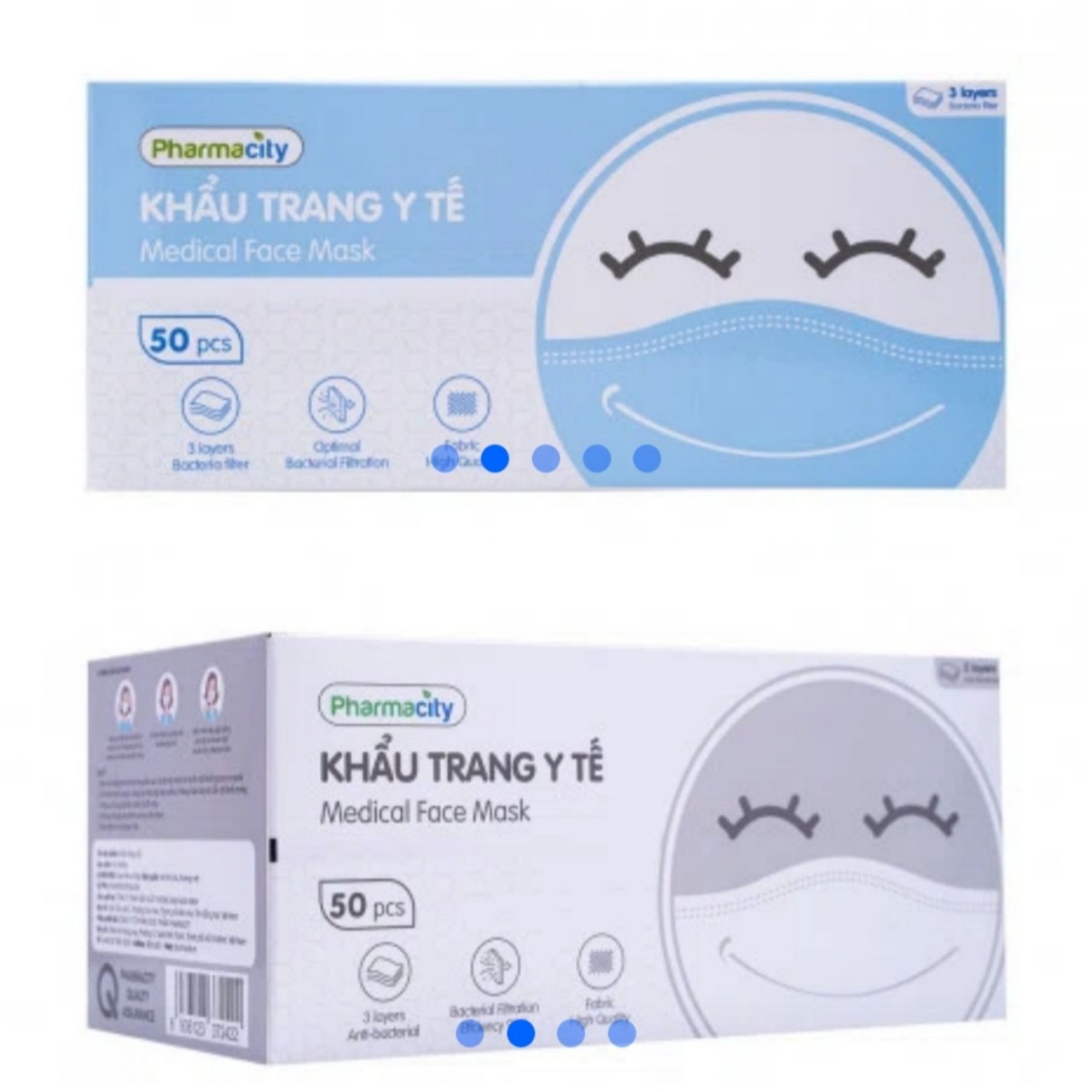 Khẩu trang y tế 3 lớp (50 cái/hộp)