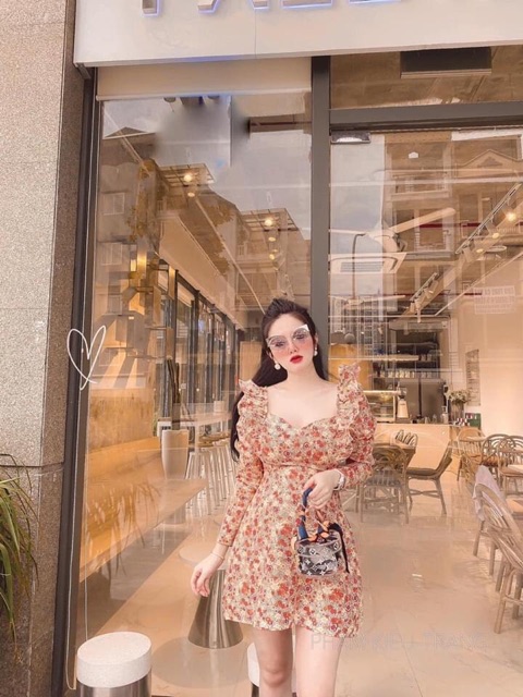 [HCM]Đầm Hoa Tay Bèo Bigsize (60KG->90KG)
