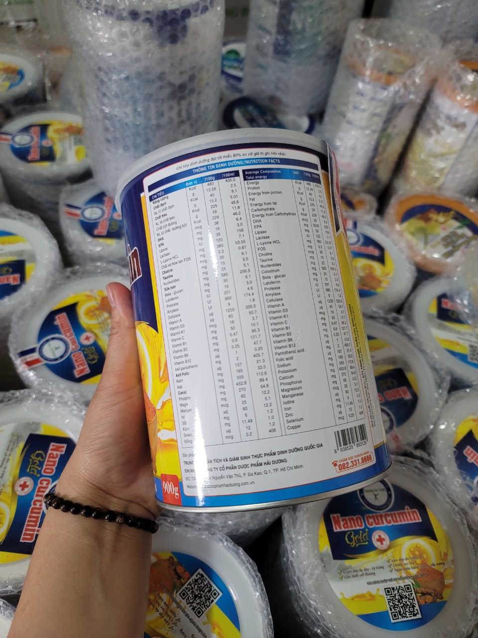 [900g tặng 150g] Sữa nghệ nano curcumin gold