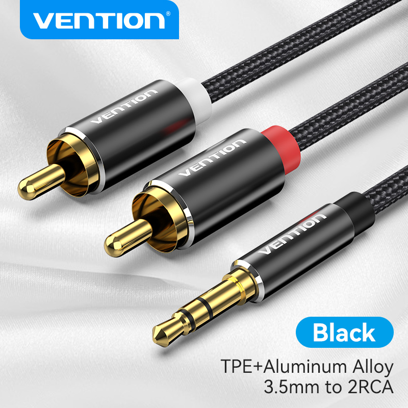 まとめ得  VENTION 3.5Mm Male to 2-Male RCAアダプターケーブル 0.5m Black BC-5534X10 x [2個] /l