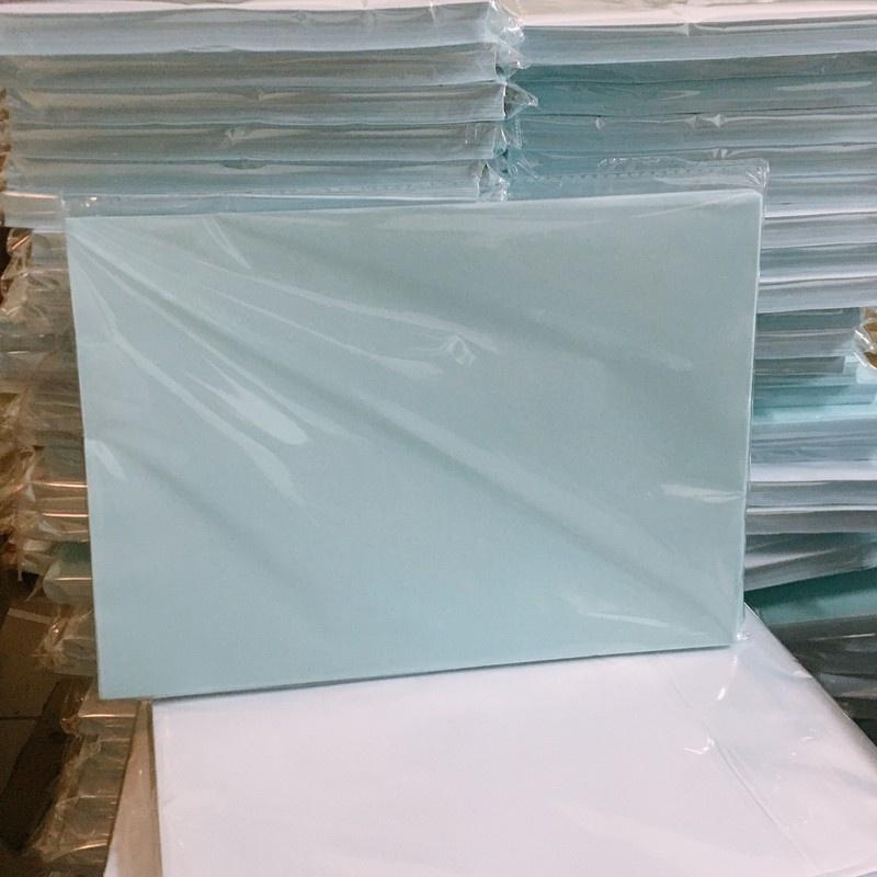 Giấy decal A4 đế xanh - Xấp 100 tờ