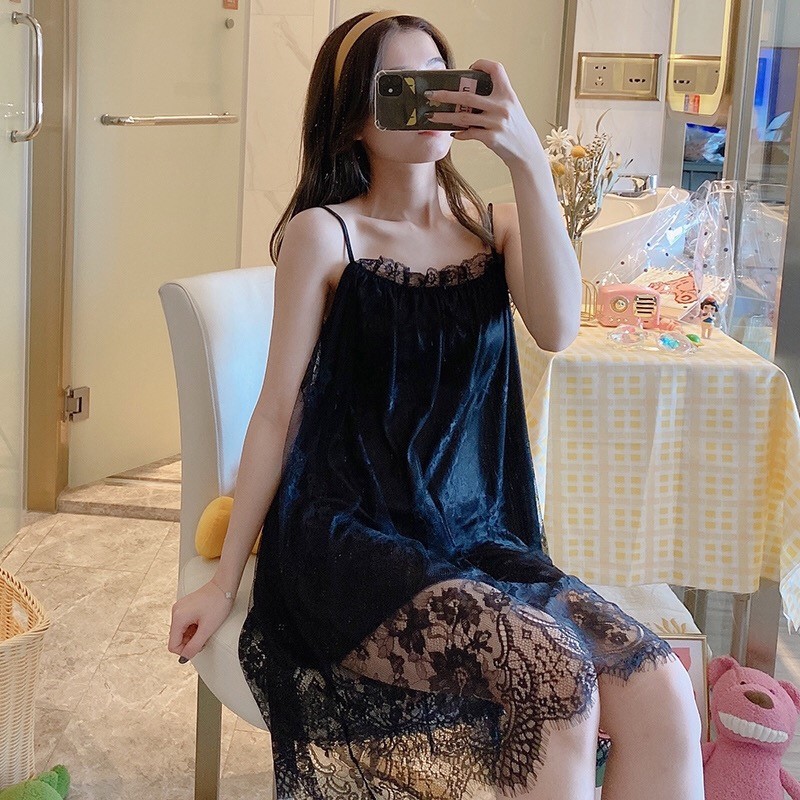 Váy Ngủ Nữ Ren Lưới