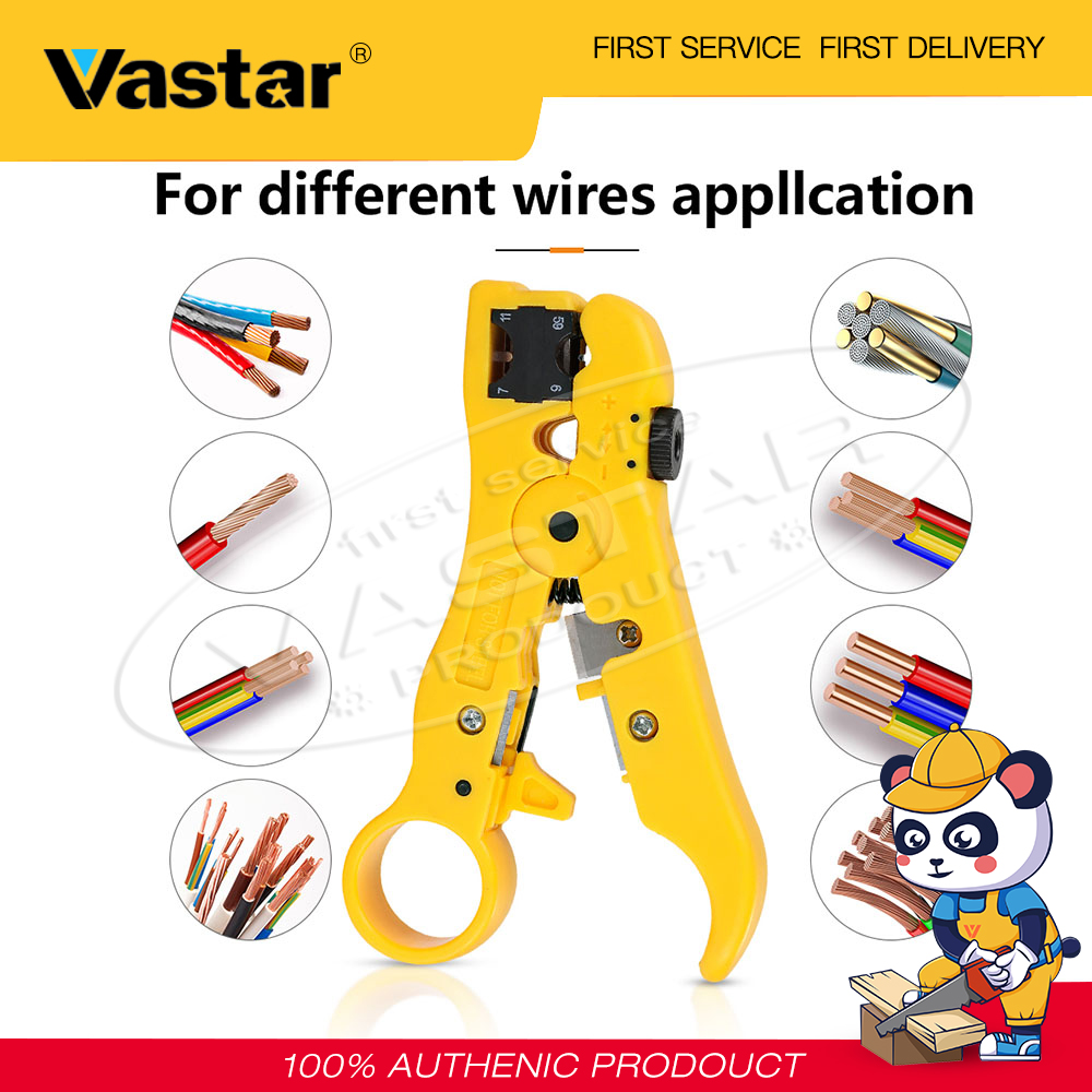 Vastar Automatic Stripping Pliers Coaxial Cable Wire Stripper Wire