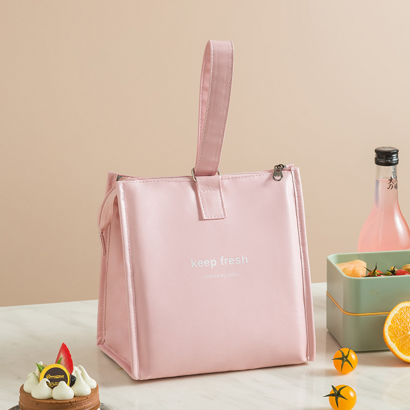 JJT Thermal bag Thermal bag Lunch box bag Lunch box bag lunch box bag Thermal bag with handle, can keep heat/cold. Women's work bag women's fashion bags Women's shoulder bag Beautiful handbag Cloth bag with zipper, shoulder bag, women's bag big bag