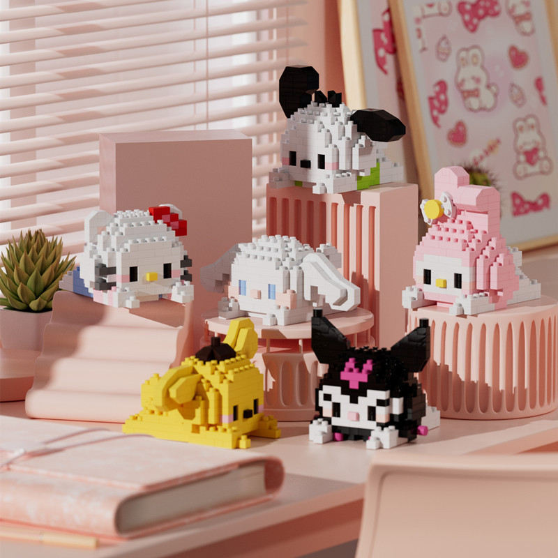 Sanrio Compatible Small Particle Building Blocks Assembled Toys