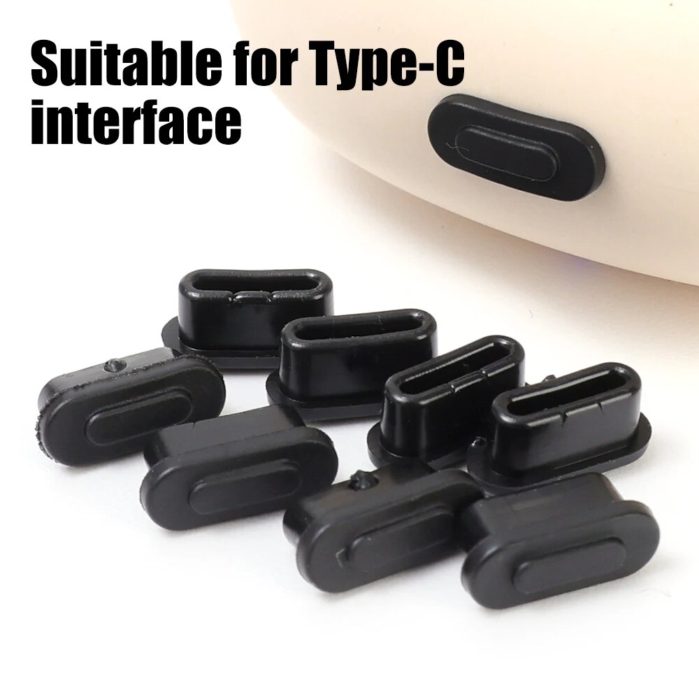【ZOSR】Type C Plastic Dust Plugs  Phone Charging Port Stopper CapUSB-C Dustproof Cover for Iphone 15 Pro Max Samsung Xiaomi. 