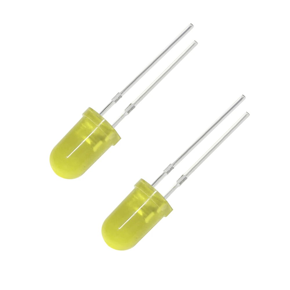 50PCS LED Diode 5MM Super Bright Blue Green Red Yellow White Light Emitting