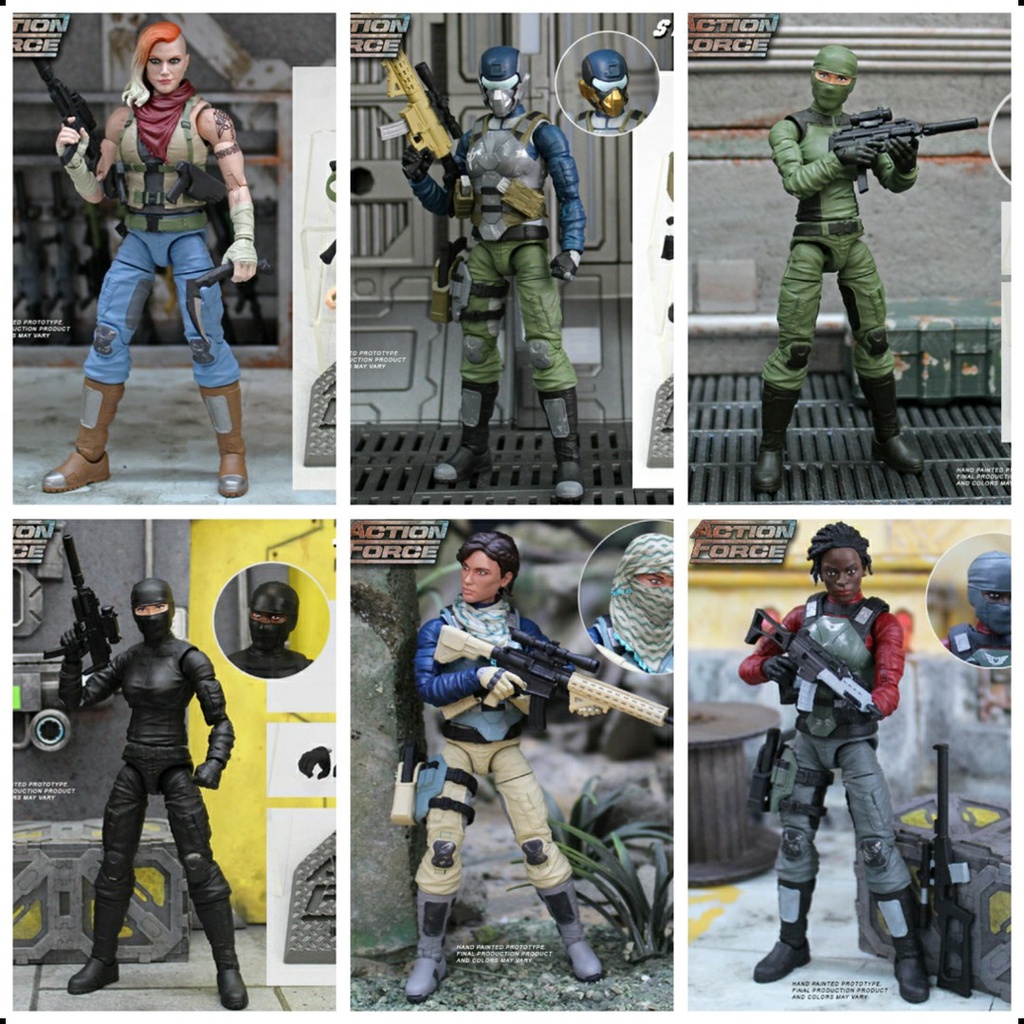 Valaverse 1/12 Modern Military Theme Af Action Force 3rd Wave 6-Inch  Movable Dol