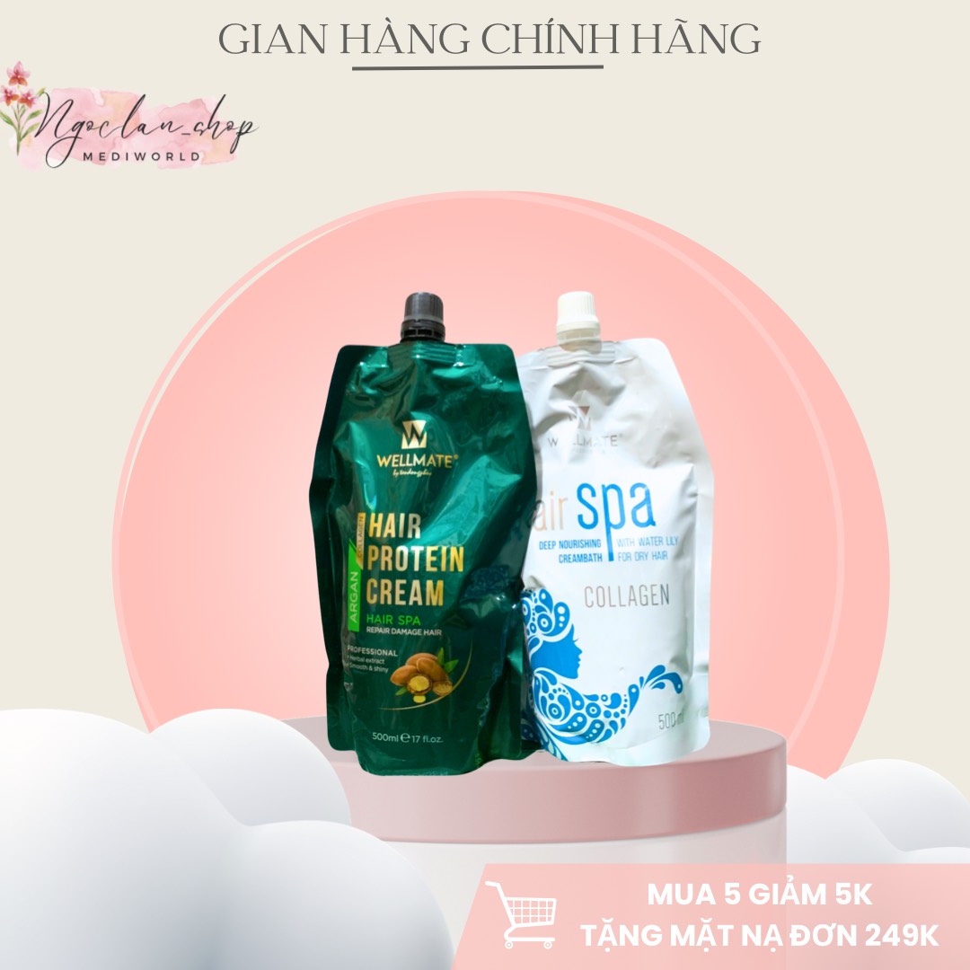 WELLMATE hấp dầu phục hồi tóc (500ml) - Chính Hãng