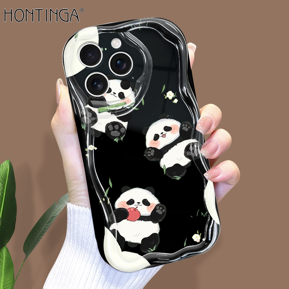 Hontinga%20for%20iPhone%2016%20Pro%20Max%2016%20Plus%20Back%20Cover%20Cute%20Panda%20Cream%20Texture%20Phone%20Case%20Wavy%20Edge%20Soft%20Silicone%20Cover%20-%20Image%202