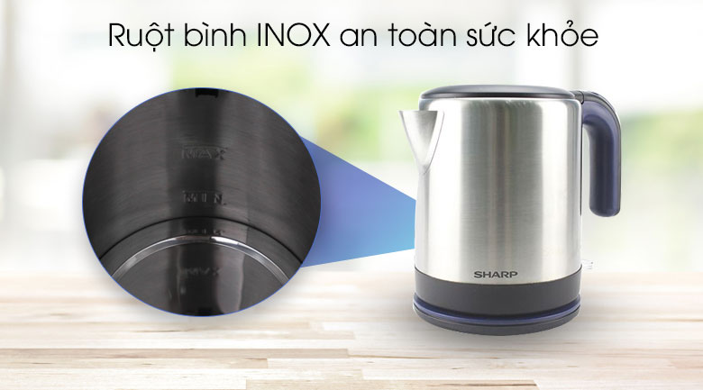 Bình đun siêu tốc Sharp 1.2 lít EKJ-12VS-BK - PP Điện Gia Dụng Hải Kim Long