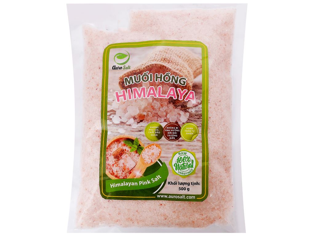 Muối hồng Himalaya hạt mịn Auro Salt