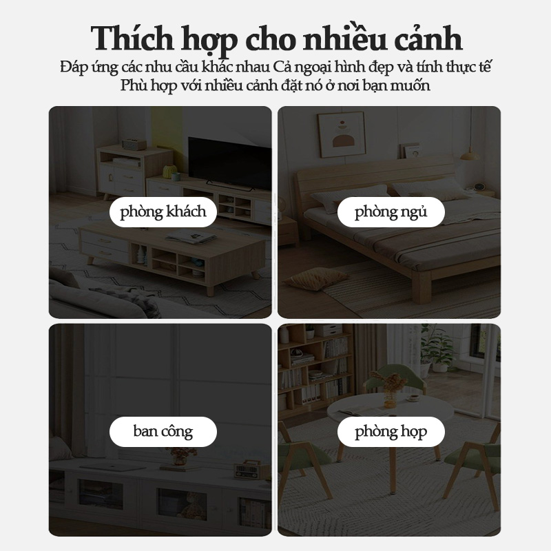 Bàn trà sofa hình tròn, nhiều kích thước và chiều cao