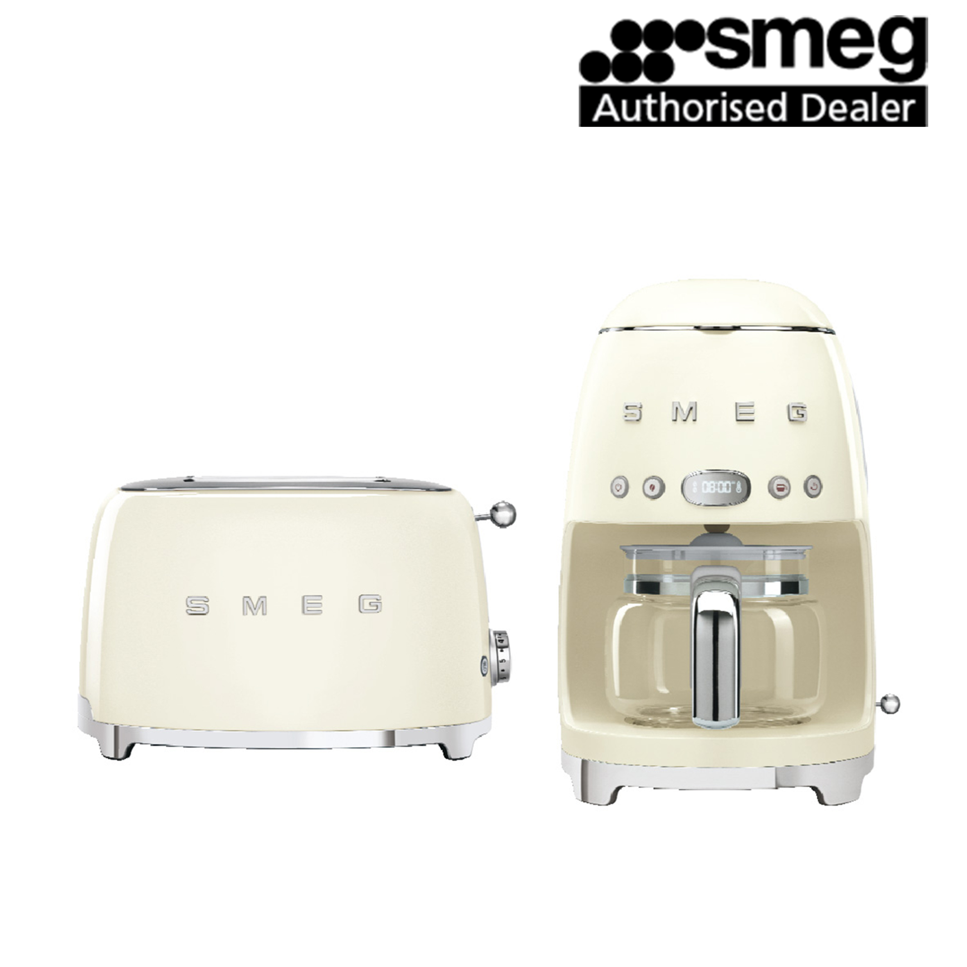Smeg Coffee Breakfast Set TSF01CRUK + 