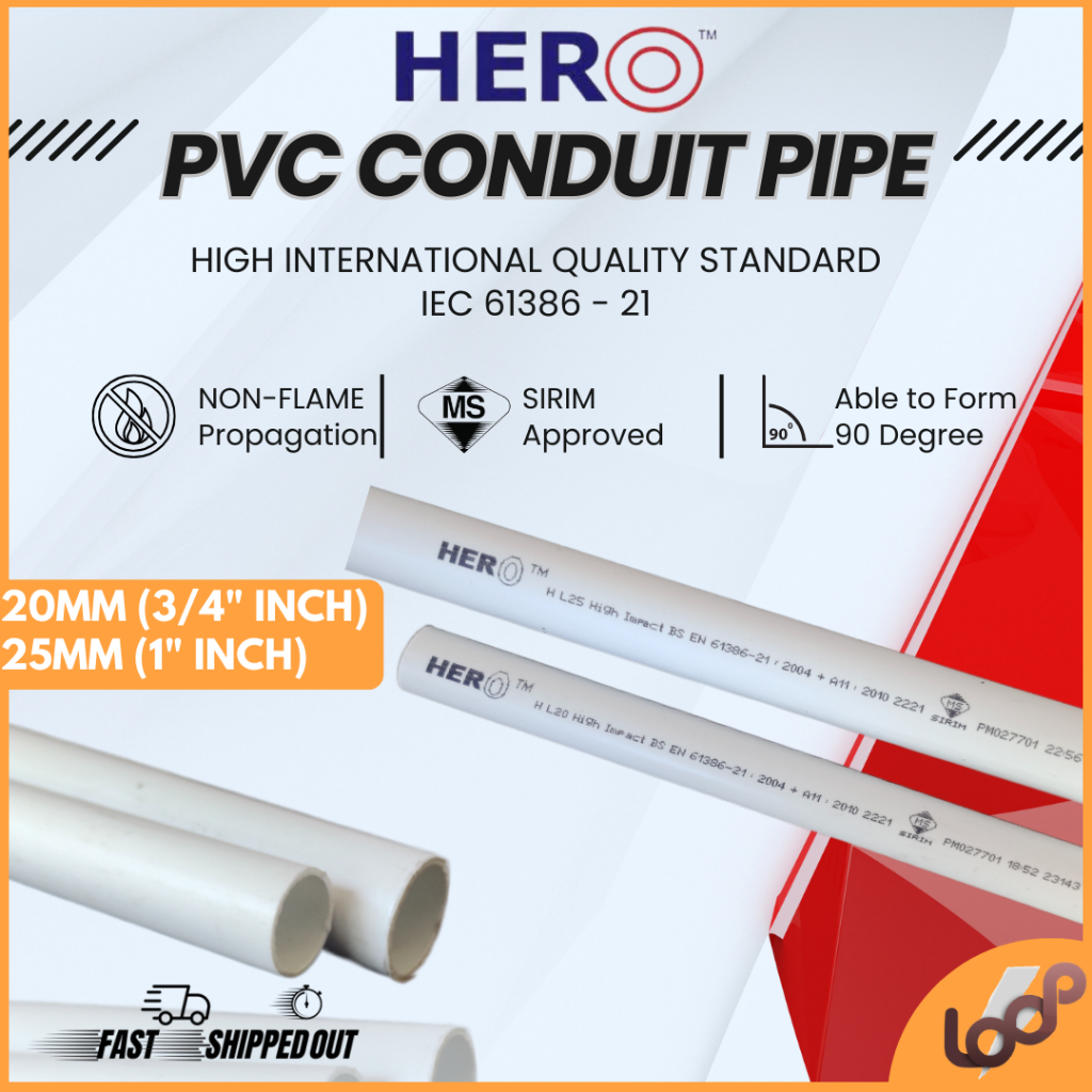 [READY STOCK] PVC PIPE SIRIM APPROVED / PAIP PVC WIRING / ELECTRICAL ...