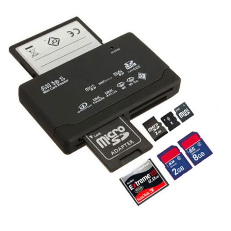 Tất Cả Trong Một đầu đọc thẻ nhớ Cho USB Bên Ngoài Mini Micro SD SDHC M2 Cho Mmc Xd Cf