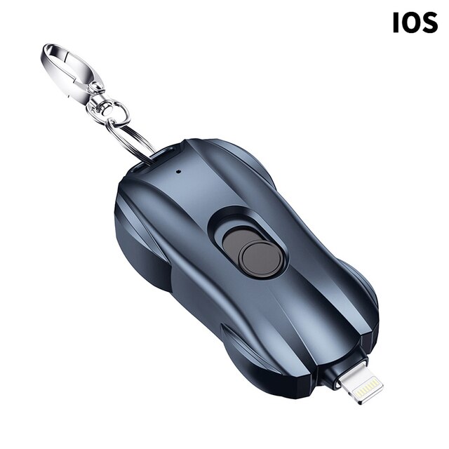 Emergency Pocket Keychain Charger Portable 1500mah Battery Mini Pod For Iphone Mobile Cell Phone Type C Usb Power Bank Keychain