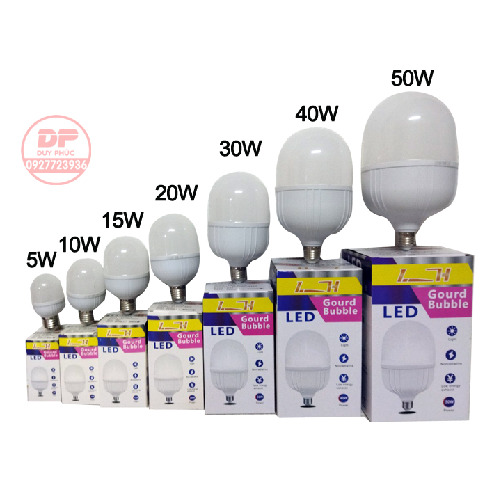 Bóng đèn led trụ LH siêu sáng tiết kiệm điện 5W  - loại tốt - bảo hành 1 năm đổi mới