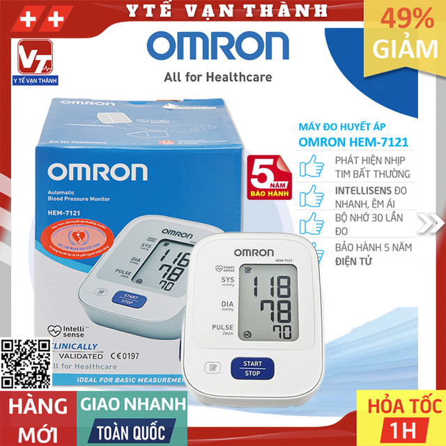 ✅ Máy Đo Huyết Áp Bắp Tay Omron HEM-7121 | BẢO HÀNH 5 NĂM -VT0003 - Y Tế Vạn Thành