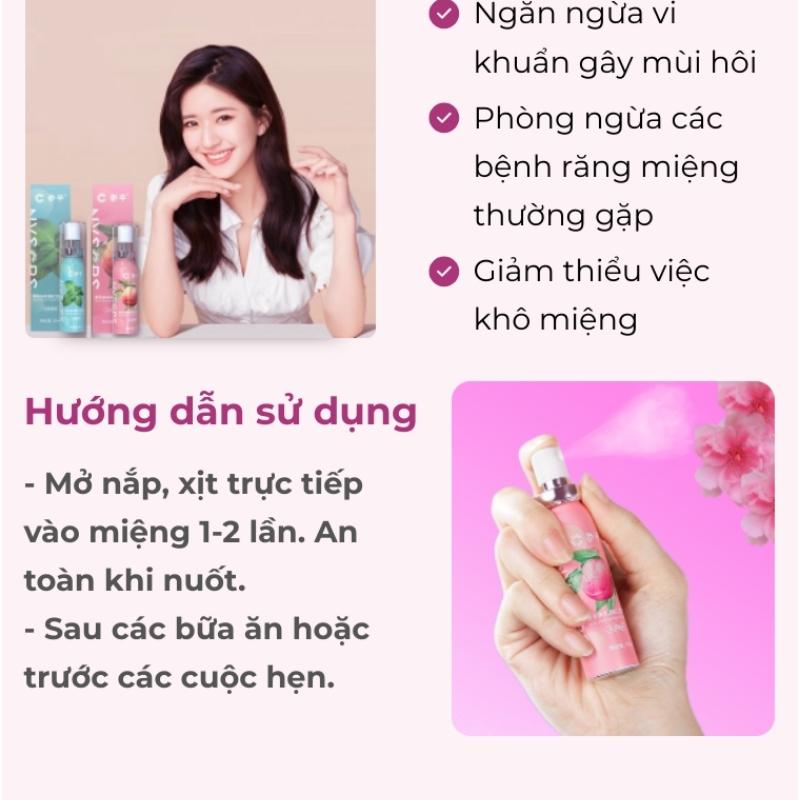 Xịt Thơm Miệng Heyxi An Toàn Xịt Thảo Mộc Giảm Hôi Miệng Giúp Ngăn Ngừa Vi Khuẩn Khoang Miệng Lưu Hương Thơm Mát Tự Nhiên