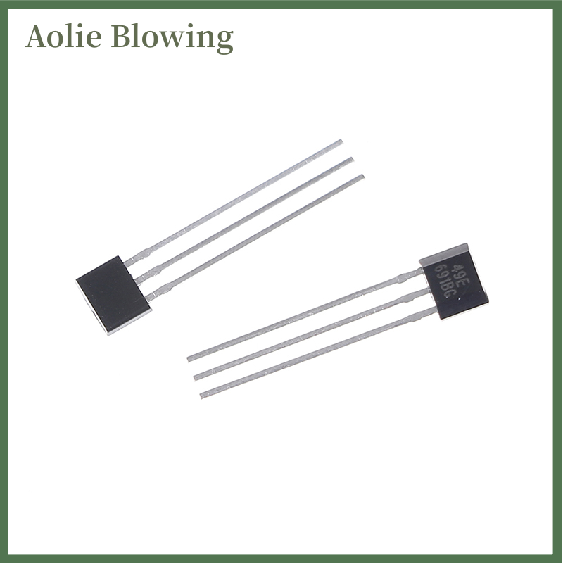 Aolie 10pcs Hall element 49E OH49E SS49E linear Sensor Hall sensor