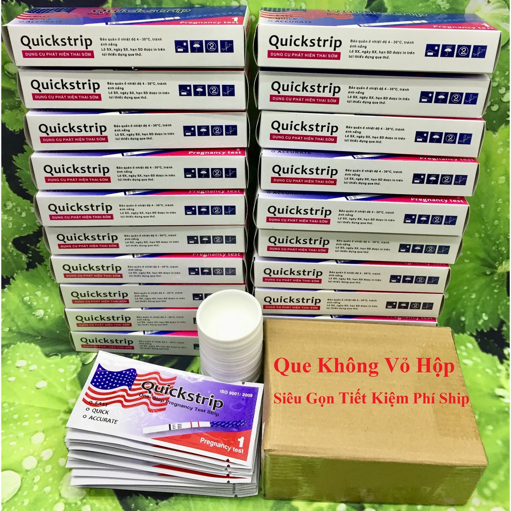 Combo 25 Que thử thai Không Vỏ Hộp siêu gọn tiết kiệm phí ship