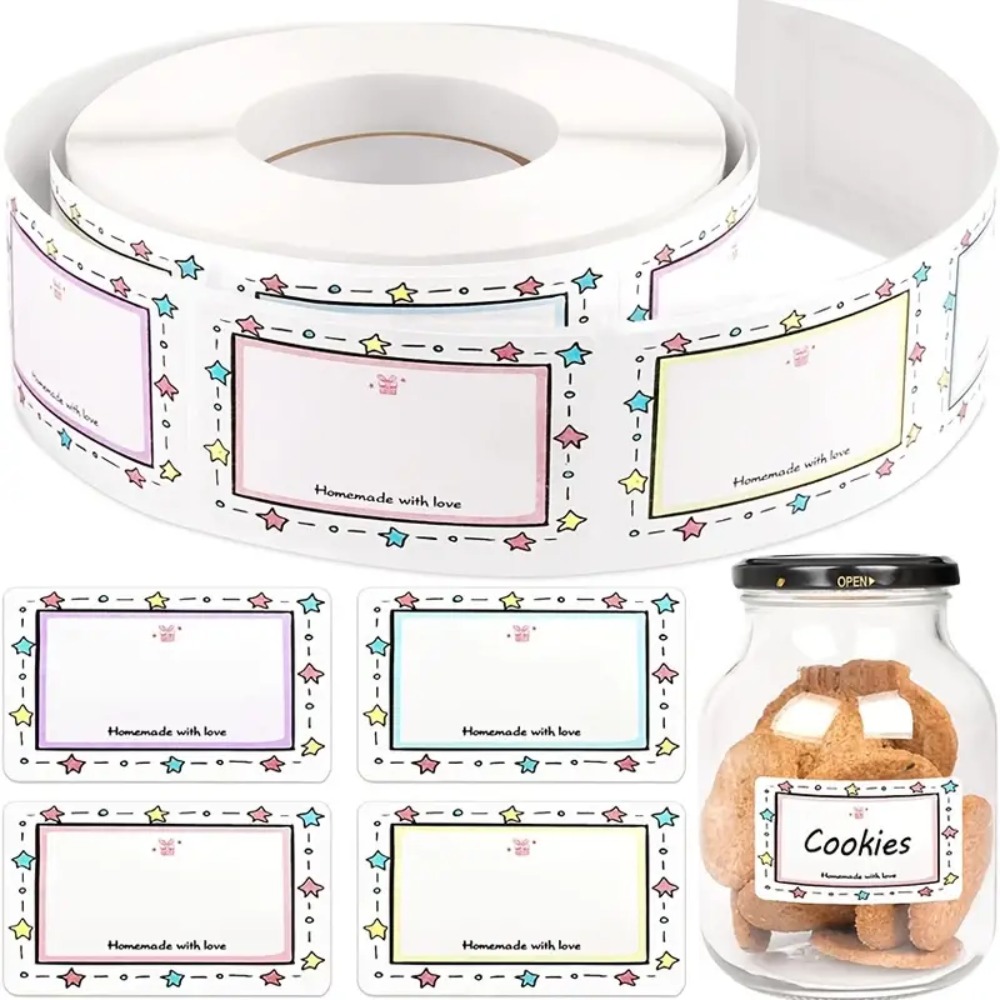250Pcs/Roll Classification Tags Blank Kitchen Name Label Sticker ...
