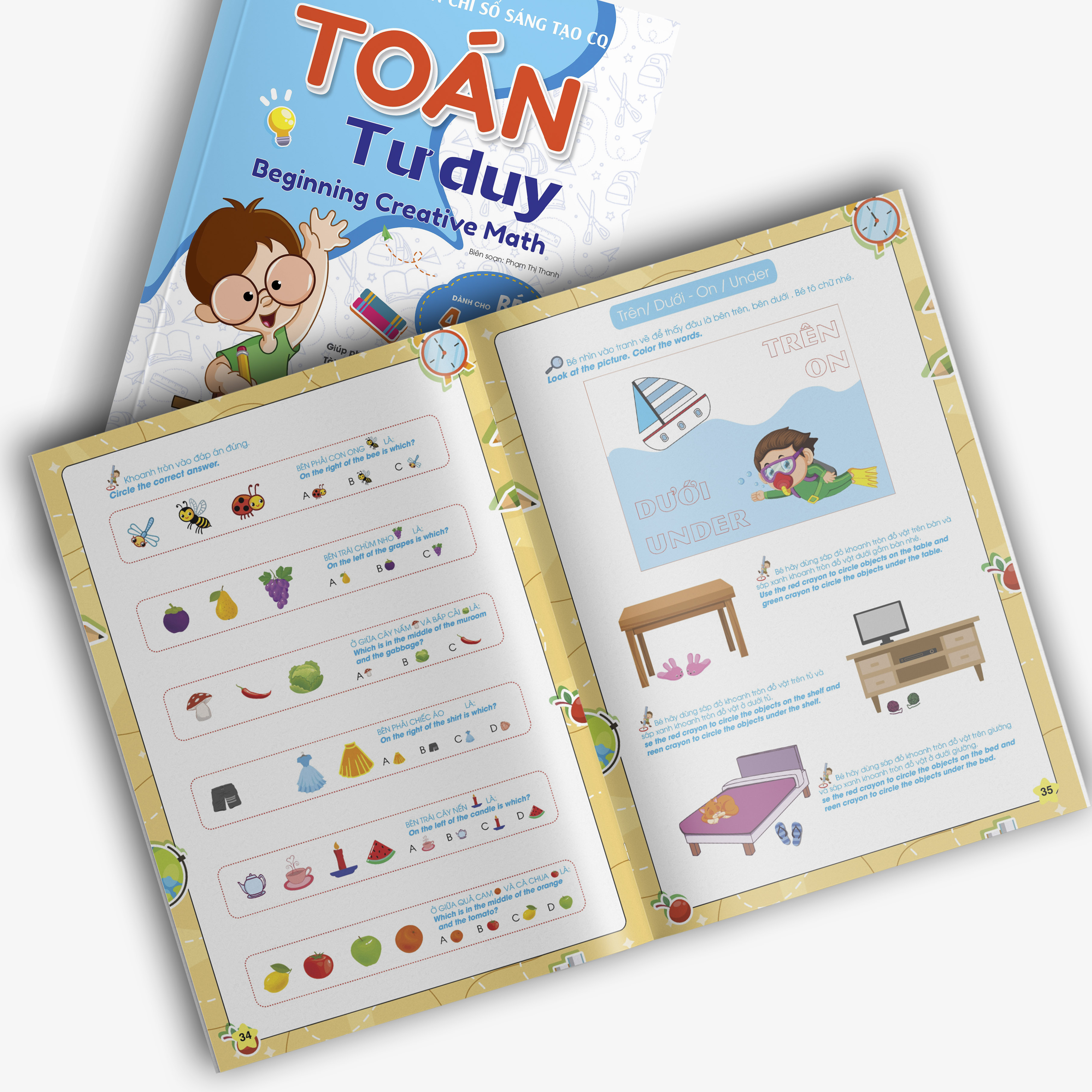 Toán Tư Duy - Beginning Creative Math (Dành Cho Bé 4-6 Tuổi Song Ngữ Việt Anh)