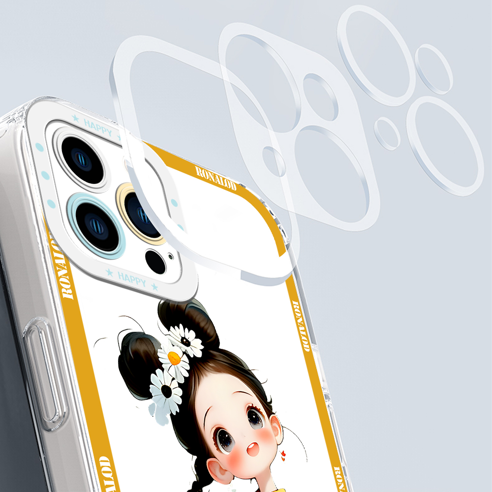 YYDS for Redmi Note 12 4G 9 8 10 11 12 Pro 11s 10s 9T Back Cover Cute Gril Transparent Crystal TPU Soft Thin Phone Case. 